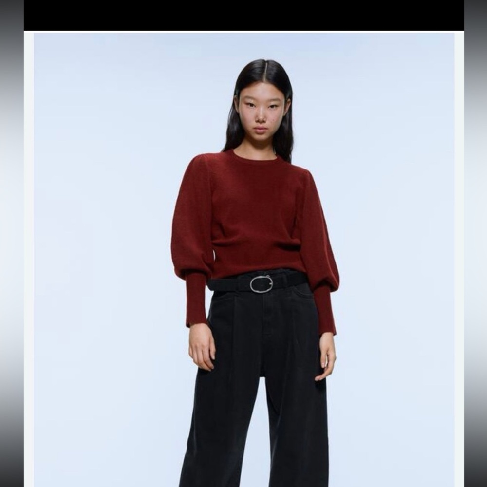 Zara brick color  Knit sweater size small